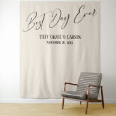 Tenture Simple Elégant Meilleur Jour Jamais Crème fond pho (En situation)