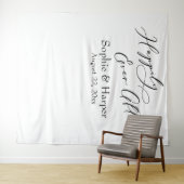 Tenture Simple et heureux après fond photo (En situation (horizontale))