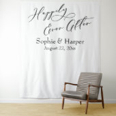 Tenture Simple et heureux après fond photo (En situation)