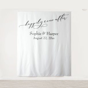 Tenture Simple fond de photo de mariage heureux