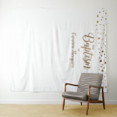 Tenture Simple Gold Confetti Baptême fond (En situation (horizontale))