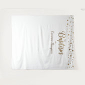 Tenture Simple Gold Confetti Baptême fond (Devant (Horizontal))