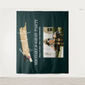 Tenture Simple Green Graduation Photo Booth Arrière-plan (Devant)