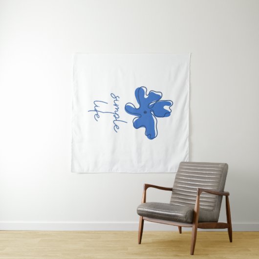 Tenture Simple Life Minimalism Tapestry (En situation (horizontale))