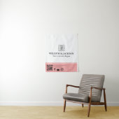 Tenture Simple Logo QR Vendor Event Promotional Display (En situation)