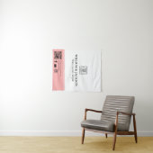 Tenture Simple Logo QR Vendor Event Promotional Display (En situation (horizontale))