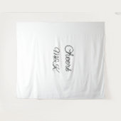 Tenture Simple minimal ajouter nom acclamations couple nom (Devant (Horizontal))