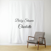 Tenture SIMPLE MINIMAL.CUTIE AJOUTEZ NOM BÉBÉ Baby shower  (En situation)