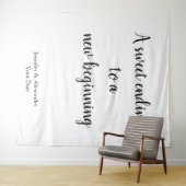 Tenture Simple minimaliste Amour Monochrome Citation Tapis (En situation (horizontale))