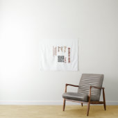 Tenture Simple minimum q r code ajouter logo code d'analys (En situation (horizontale))