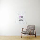 Tenture Simple minimum q r code ajouter logo code d'analys (En situation)