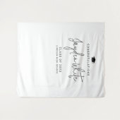 Tenture Simple Modern Script Nom Graduation Party (Devant (Horizontal))