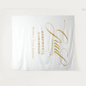 Tenture Simple Moderne Script Gold Grad arrière-plan photo (Devant (Horizontal))