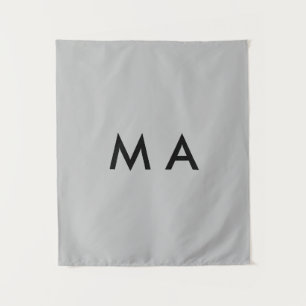 Tenture Simple monogramme ajoutez votre lettre de nom homm