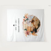 Tenture Simple Panneau de Bienvenue de Mariage Casual avec (Devant (Horizontal))