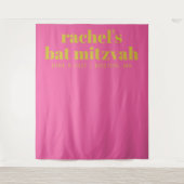 Tenture Simple rose jaune mignon Bat mitzvah fond photo (Devant)