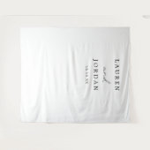 Tenture Simple Script Elegant Mariage fond (Devant (Horizontal))