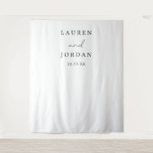 Tenture Simple Script Elegant Mariage fond (Devant)