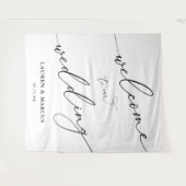 Tenture Simple Script Elegant Mariage fond (Devant (Horizontal))