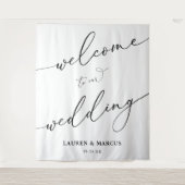 Tenture Simple Script Elegant Mariage fond (Devant)