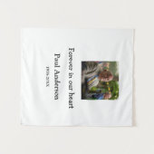 Tenture simple souvenir mémorial avec texte pour ajouter v (Devant (Horizontal))