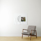 Tenture simple souvenir mémorial avec texte pour ajouter v (En situation (horizontale))