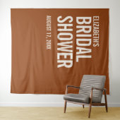 Tenture Simple Typographie en Terracotta pour Baby Shower  (En situation (horizontale))