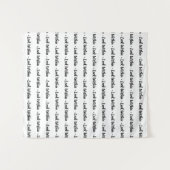 Tenture Simple vue pas à pas personnalisée (Devant (Horizontal))