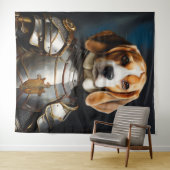Tenture Sir Beagle Thaillow Pillow (En situation (horizontale))
