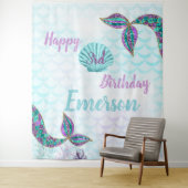 Tenture Sirène, Fond, Fond d'anniversaire, selfie (En situation)