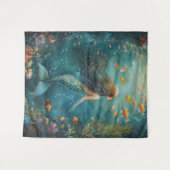 Tenture Sirène Sous La Mer (Devant (Horizontal))