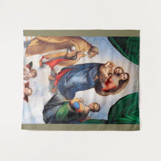 Tenture Sistine Madonna (Devant (Horizontal))
