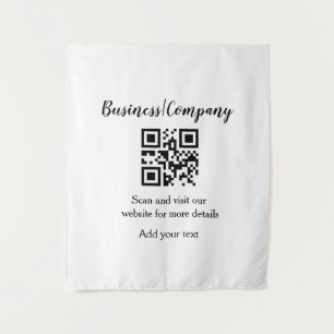 Tenture site web simple de société commerciale code-barres