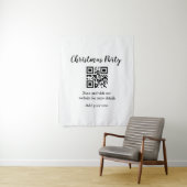 Tenture Site web simple pour fête de Noël code-barres QR a (En situation)