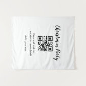 Tenture Site web simple pour fête de Noël code-barres QR a (Devant (Horizontal))