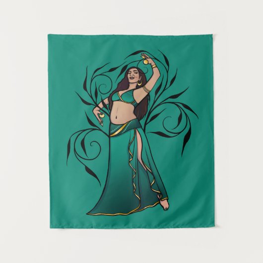 Tenture Sivoney Danseuse du ventre Déesse (Devant)