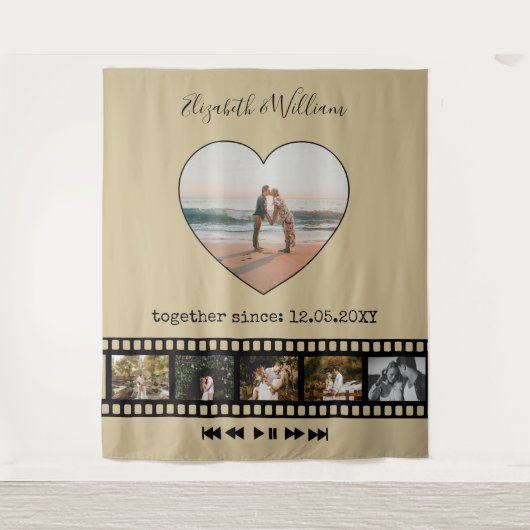 Tenture Six Photos Collage Film Inspirer Photo Contexte (Devant)