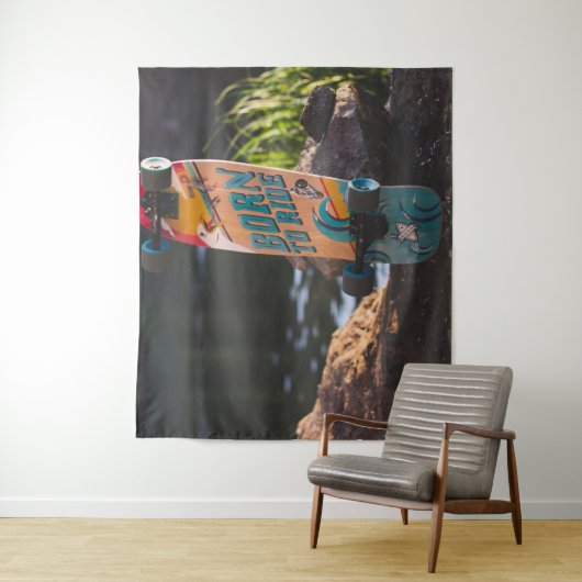 Tenture Skateboard Né À Ride (En situation)