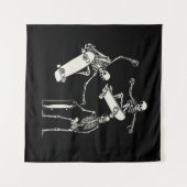 Tenture Skateboard Skeletons Skeleton Skeleton Halloween (Devant (Horizontal))