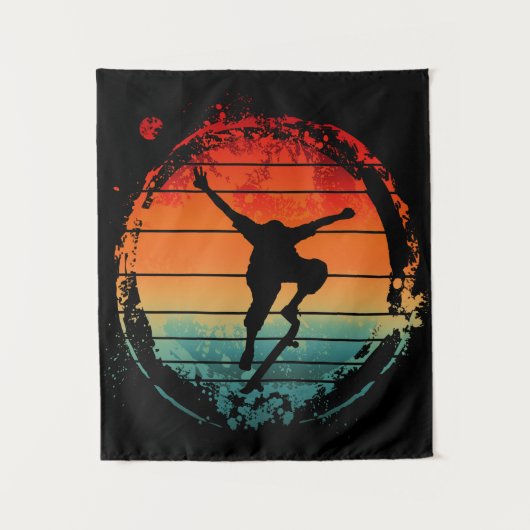 Tenture Skateboard vintage (Devant)