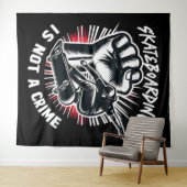 Tenture Skateboarding is Not A Crime (En situation (horizontale))