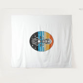 Tenture Skeleton équitation moto (Devant (Horizontal))