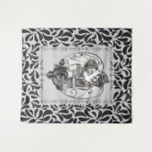 Tenture Skeleton Love Couple Mariage Danse (Devant (Horizontal))