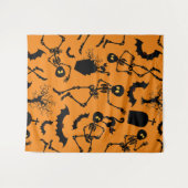 Tenture Skeletons d'Halloween Macabre Dance (Devant (Horizontal))