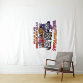 Tenture Skye Terrier Halloween Thanksgiving Noël Classes (En situation (horizontale))