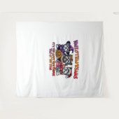 Tenture Skye Terrier Halloween Thanksgiving Noël Classes (Devant (Horizontal))