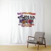 Tenture Skye Terrier Halloween Thanksgiving Noël Classes (En situation)