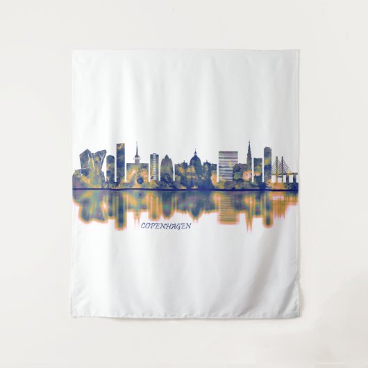 Tenture Skyline Copenhague (Devant)