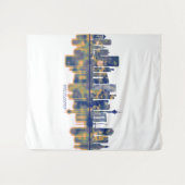 Tenture Skyline de Dusseldorf (Devant (Horizontal))