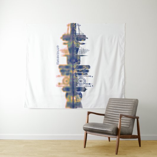 Tenture Skyline de Göteborg (En situation (horizontale))